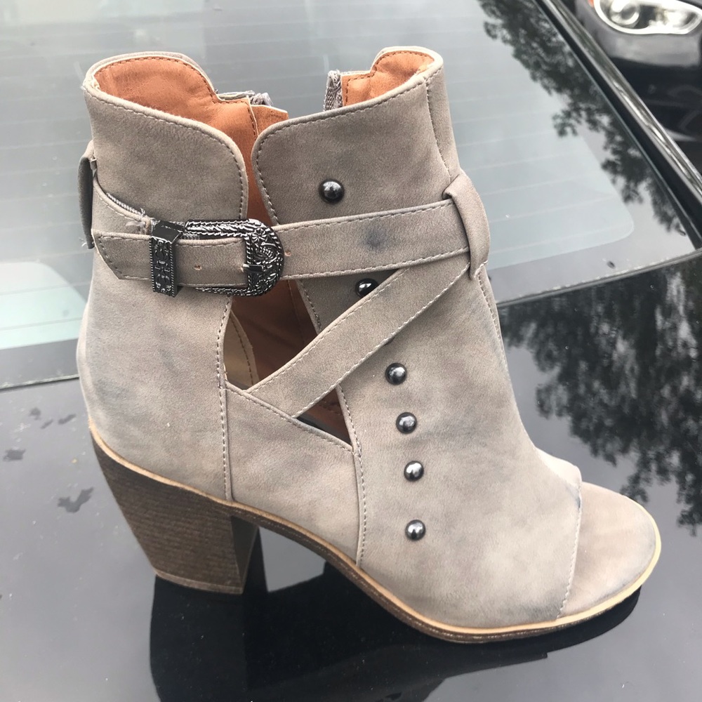 Gray Booties